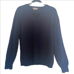 Bernhard Altmann Sweater Men's Size 44 (XL) Virgin Wool Deep Blue‎ Pullover